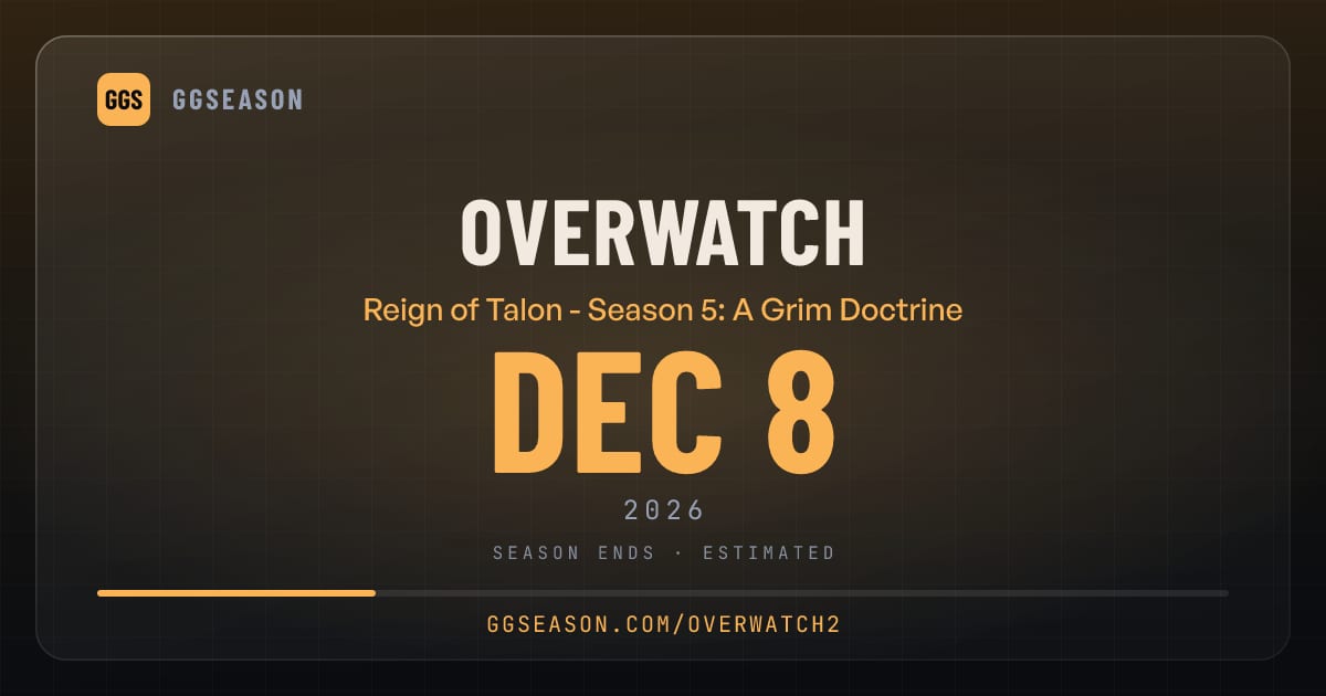 GGS Overwatch 2 S5 Ends Est. Dec 8 | Countdown